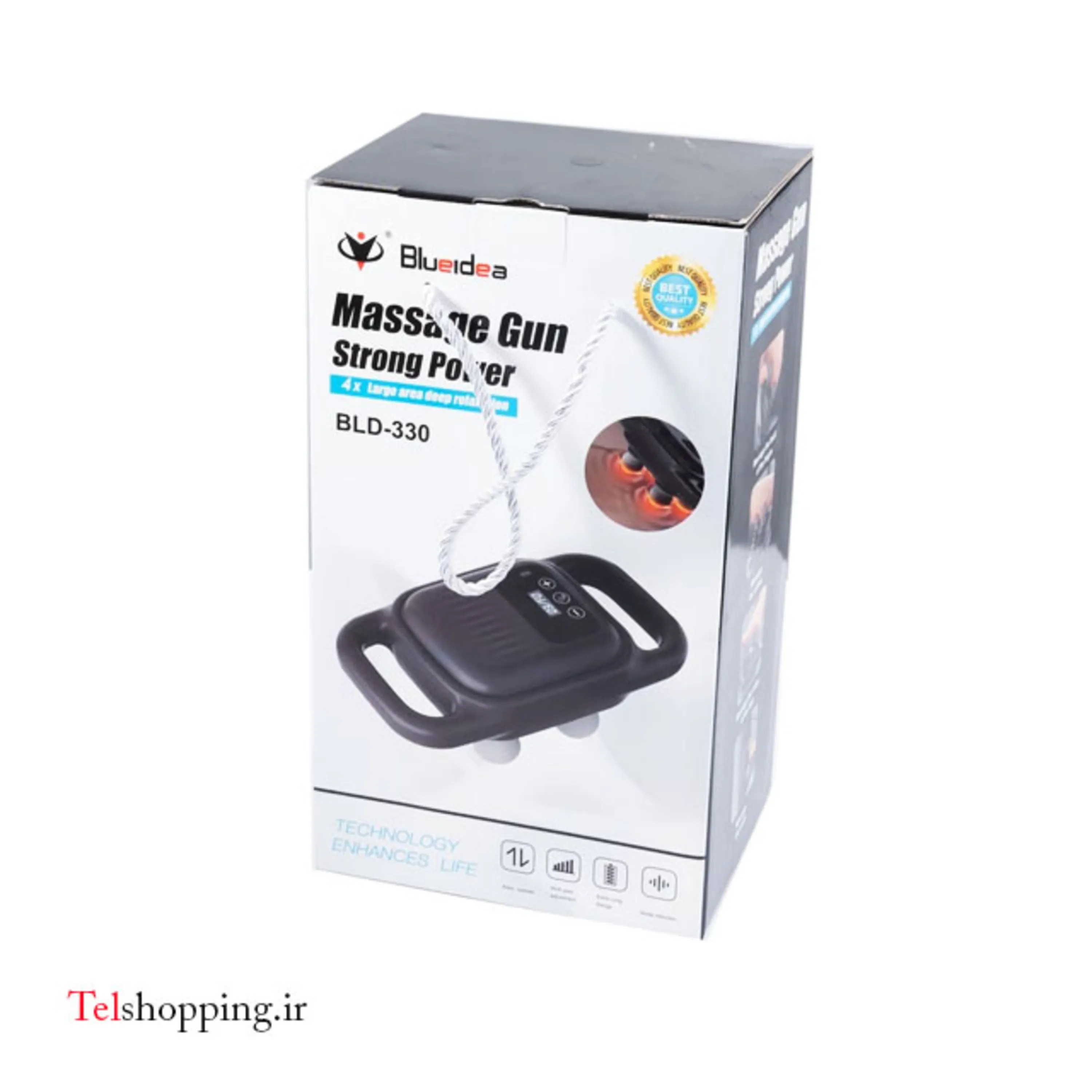 ماساژور حرفه ای 4 سر بلوایدیا مدل Massage Gun Strong power BLD-330